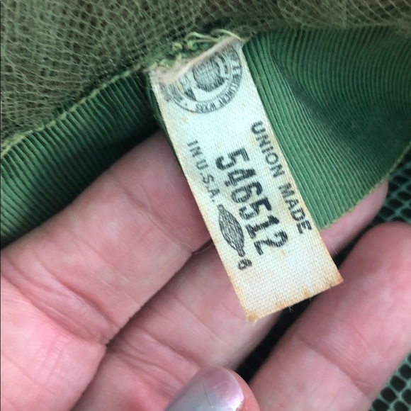 Vtg Net pillbox hat floral 50’s housewives church - Picture 5 of 8